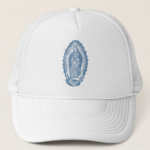 Unsere Lady of Guadalupe Vintag Illustration Truckerkappe