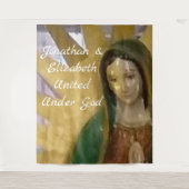 Unsere Lady of Guadeloupe - individuell anpassbare Wandteppich (Vorderseite)