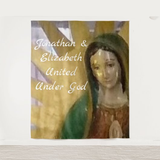 Unsere Lady of Guadeloupe - individuell anpassbare Wandteppich (Vorderseite)