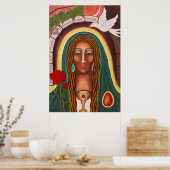 "Unsere Lady of Healing Hearts" Poster (Küche)