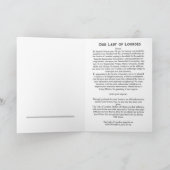 Unsere Lady of Lourdes Card Karte (Innenseite)