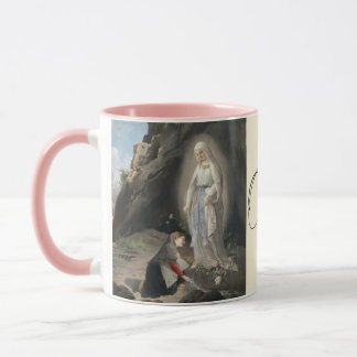 Unsere Lady of Lourdes, katholische Tasse des Heil