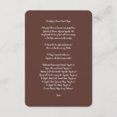 Unsere Lady of Mount Carmel 1641 Begleitkarte (Rückseite)