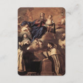 Unsere Lady of Mount Carmel 1641 Begleitkarte (Vorderseite)