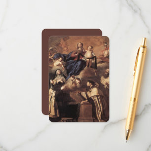 Unsere Lady of Mount Carmel 1641 Begleitkarte