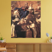 Unsere Lady of Mount Carmel 1641 Leinwanddruck (Insitu (Wohnzimmer))