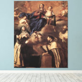 Unsere Lady of Mount Carmel 1641 Leinwanddruck (Insitu (Holzboden))