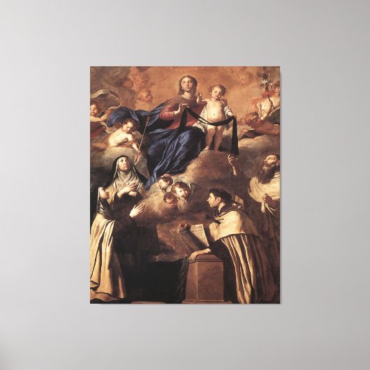 Unsere Lady of Mount Carmel 1641 Leinwanddruck (Vorderseite)