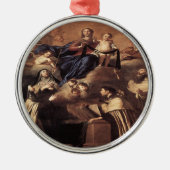 Unsere Lady of Mount Carmel 1641 Ornament Aus Metall (Vorne)