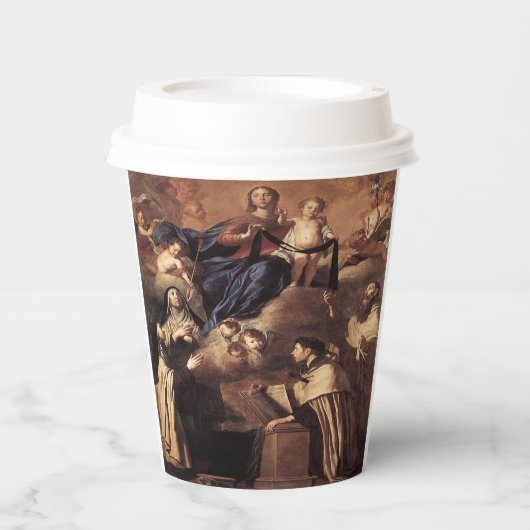 Unsere Lady of Mount Carmel 1641 Pappbecher (Vorderseite)