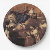 Unsere Lady of Mount Carmel 1641 Pappteller (Vorderseite)