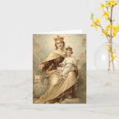 Unsere Lady of Mount Carmel Grußkarte Karte (Gelbe Blume)