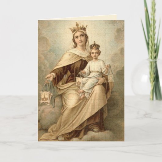 Unsere Lady of MOUNT CARMEL Mass Offering Card (Vorderseite)