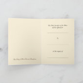 Unsere Lady of MOUNT CARMEL Mass Offering Card (Innenseite)