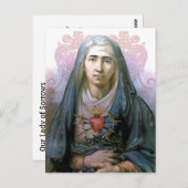 Unsere Lady of Sorrows Heilige Karte (Vorne/Hinten)