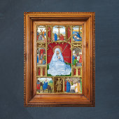 Unsere Lady of Sorrows - mittelalterliches Manuskr Poster