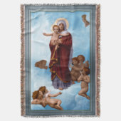 Unsere Lady of the Angels von William Bouguereau Decke (Vorderseite Vertikal)