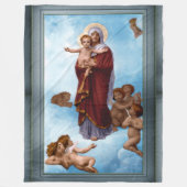 Unsere Lady of the Angels von William Bouguereau Fleecedecke (Vorderseite)