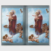 Unsere Lady of the Angels von William Bouguereau Geschenkpapier (Flach)