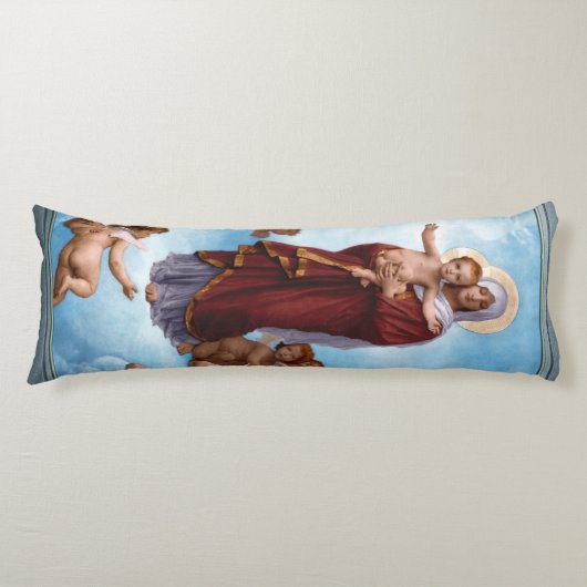 Unsere Lady of the Angels von William Bouguereau Seitenschläferkissen (Vorderseite)