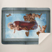 Unsere Lady of the Angels von William Bouguereau Sherpadecke (Vorderseite (Horizontal))
