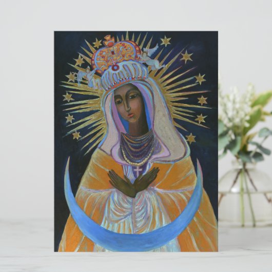 Unsere Lady of the Gate of Dawn Unsere Jungfrau Ma Karte (Stehend Vorderseite)