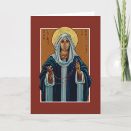 Unsere Lady of the Rosary (Mary) Icon Blank Note C Karte