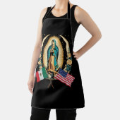 Unsere Lady Virgen De Guadalupe mexikanische Flagg Schürze (InSitu)