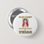 UNSERE LADY VON COROMOTO BUTTON (Vorne & Hinten)