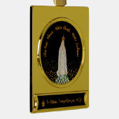 Unsere Lady von Fatima, die Kerzenschaft Banner-Ornament Gold (Rechts)