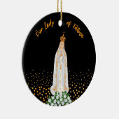 Unsere Lady von Fatima, die Kerzenschaft Keramik Ornament (Rechts)