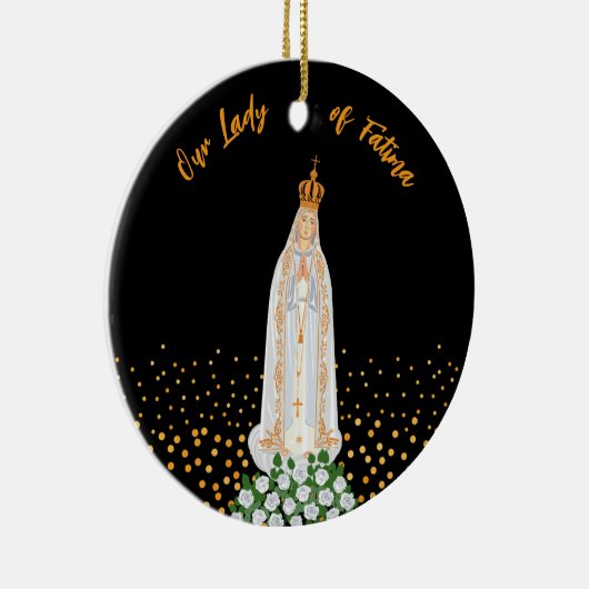 Unsere Lady von Fatima, die Kerzenschaft Keramik Ornament (Rechts)