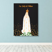 Unsere Lady von Fatima, die Kerzenschaft Leinwanddruck (Insitu (Holzboden))