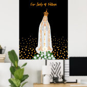Unsere Lady von Fatima, die Kerzenschaft Poster (Heimbüro)