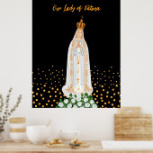 Unsere Lady von Fatima, die Kerzenschaft Poster (Küche)