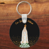 Unsere Lady von Fatima, die Kerzenschaft Schlüsselanhänger (Vorderseite)