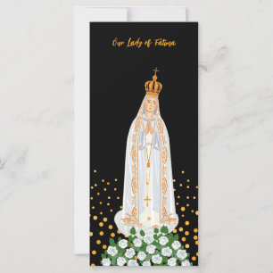 Unsere Lady von Fatima Kerzen Prozessionskarte