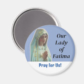 Unsere Lady von Fatima Magnet (Vorderseite/Rückseite)