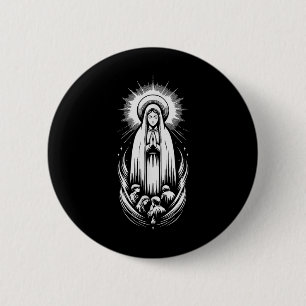 Unsere Lady von Fatima Saint Mary mächtige Symbol Button