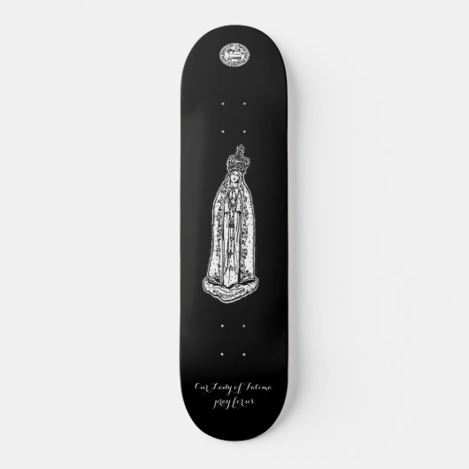 Unsere Lady von Fatima Skateboard, 8 1/8" Deck Skateboard (Vorderseite)