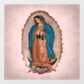 Unsere Lady von Guadalupe 1531 Fensteraufkleber (Blatt)