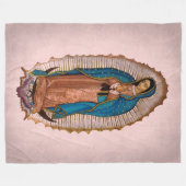 Unsere Lady von Guadalupe 1531 Fleecedecke (Vorderseite (Horizontal))