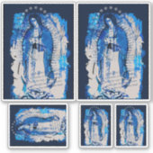 Unsere Lady von Guadalupe Collage Design Aufkleber (Vorderseite)