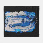 Unsere Lady von Guadalupe Collage Fleecedecke (Vorderseite (Horizontal))