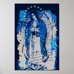 Unsere Lady von Guadalupe Collage Poster