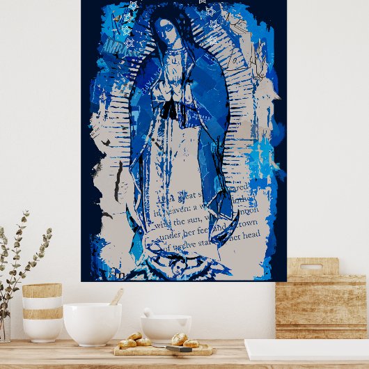Unsere Lady von Guadalupe Collage Poster (Küche)