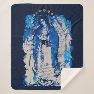 Unsere Lady von Guadalupe Collage Sherpadecke