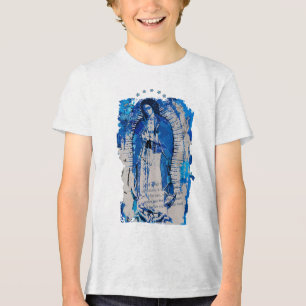 Unsere Lady von Guadalupe Collage Tri-Blend Shirt