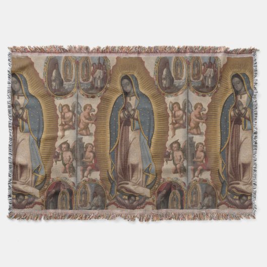 Unsere Lady von Guadalupe Decke (Vorderseite)