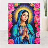 Unsere Lady von Guadalupe, die Jungfrau Mary beten Karte (Vorderseite)